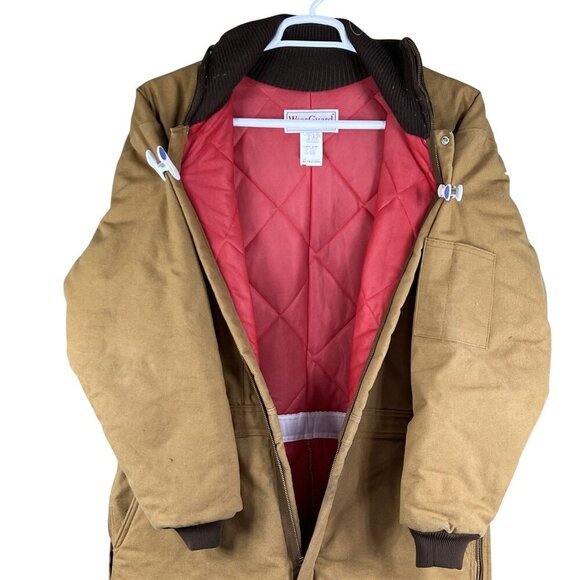 Wear Guard VTG Mens L Short 70s Canvas Pockets Quilted Coveralls Zip Work Wear - Picture 4 of 16